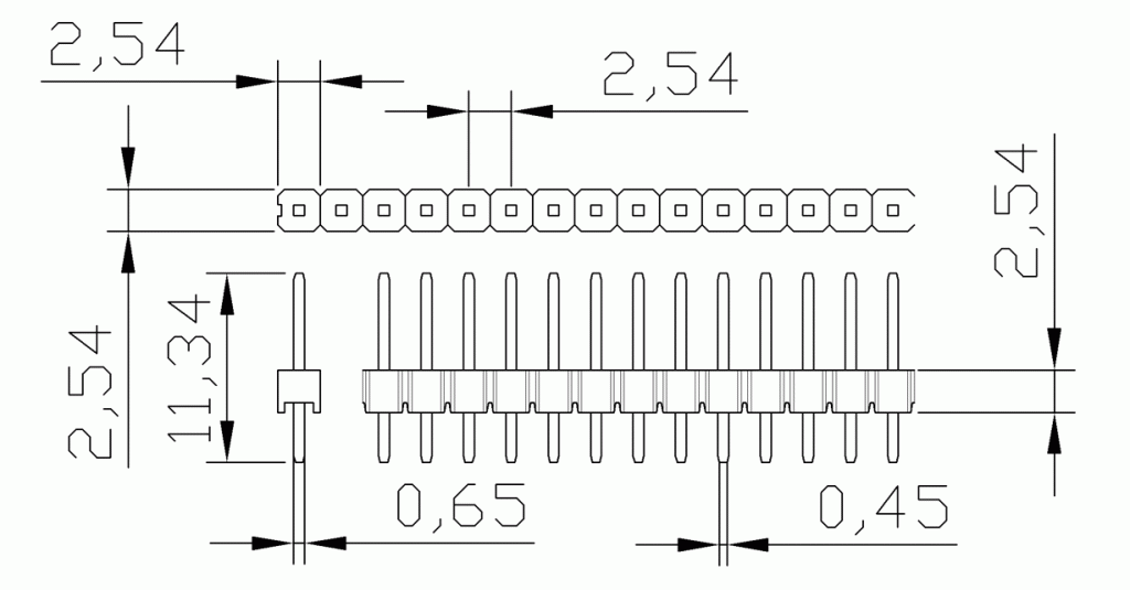 10PCs 2.54 Break Away Header [Female Male] – ElectroDragon