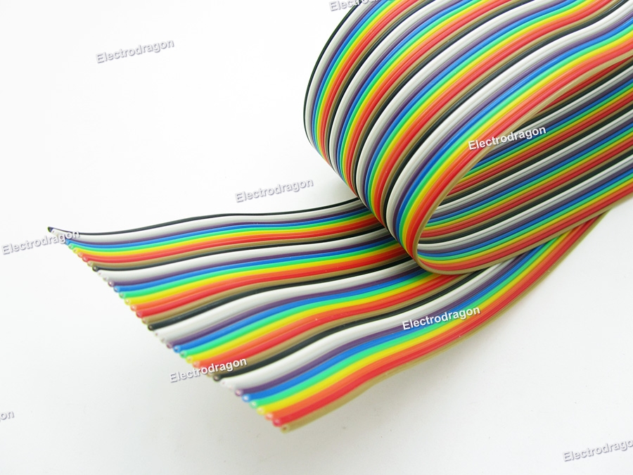 Color Ribbon Flat Cable 40P 2M ElectroDragon