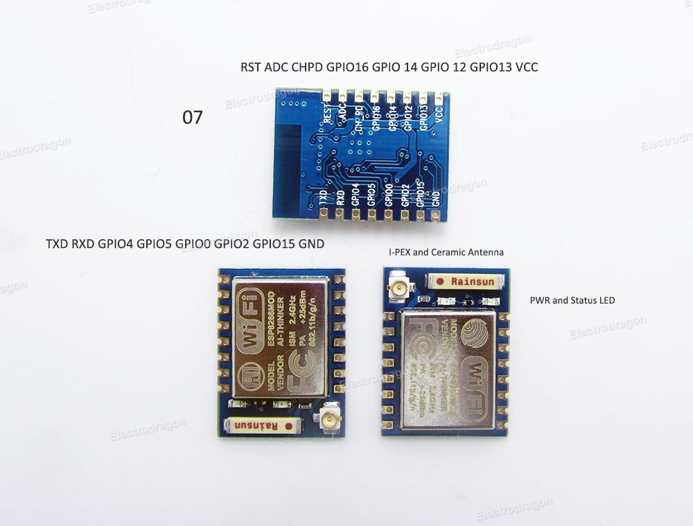 ESP8266 Wifi Board SMD Module [Type] - ElectroDragon