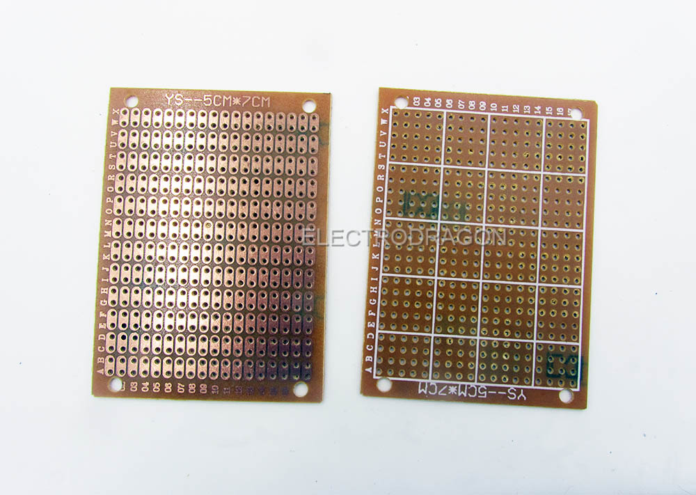 5PCs Common Prototype Board Perfboard [Size] ElectroDragon