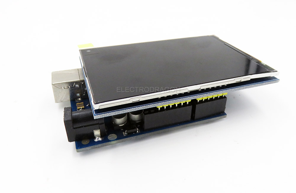 3.5'' 320x480 TFT LCD Arduino Shield, 8-bit Parallel, ILI9486 ...